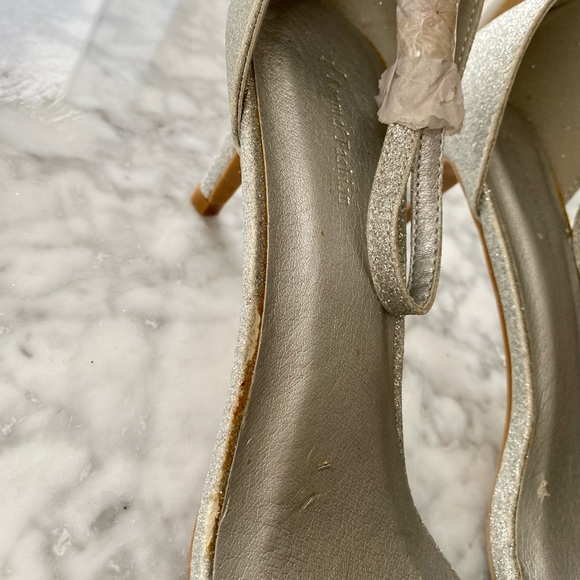 RF ROOM of FASHION Silver Glitter Sandals Heels - Picture 10 of 10